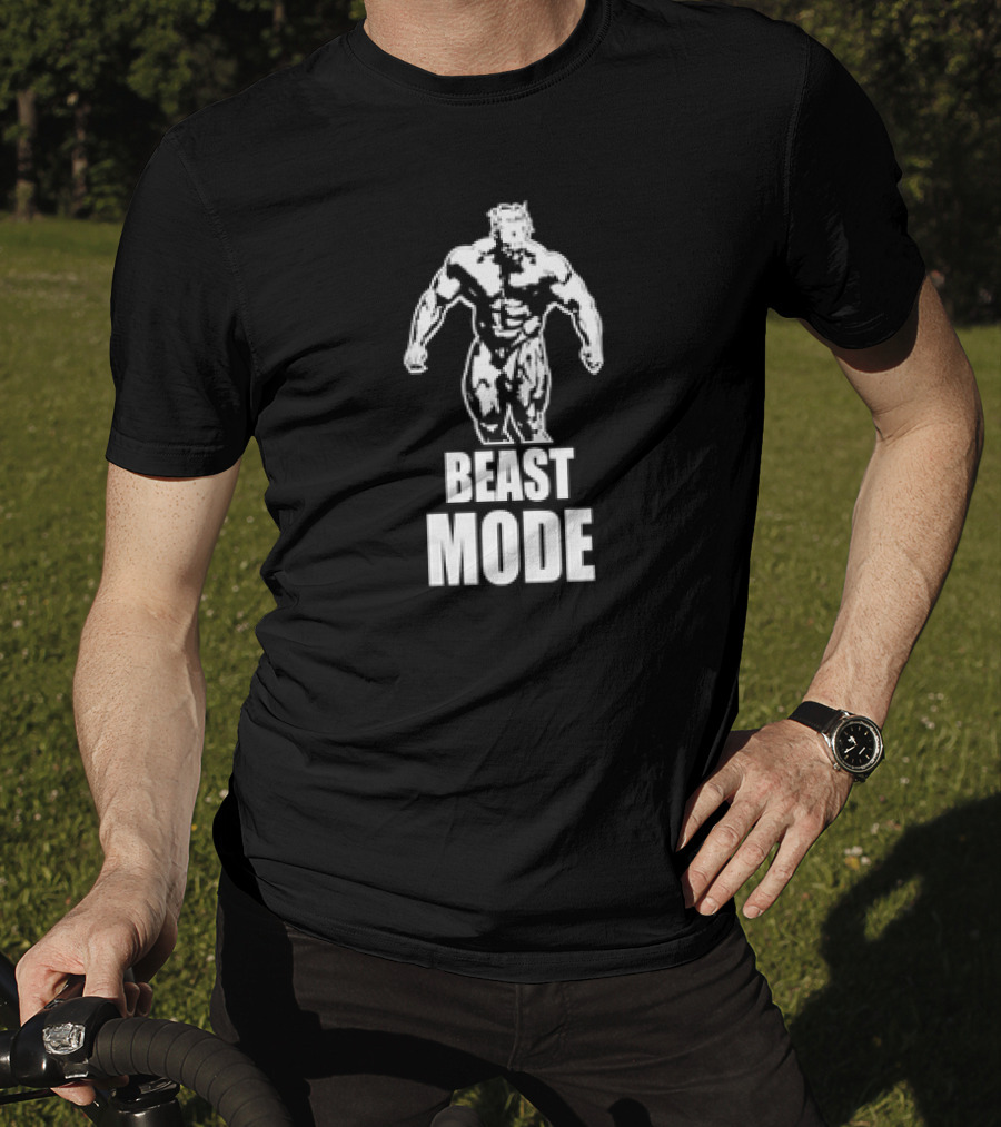 Beast Mode Gym Man Bodybuilding Fitness Motivation T-Shirt
