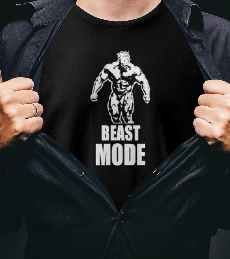 Beast Mode Gym Man Bodybuilding Fitness Motivation T-Shirt