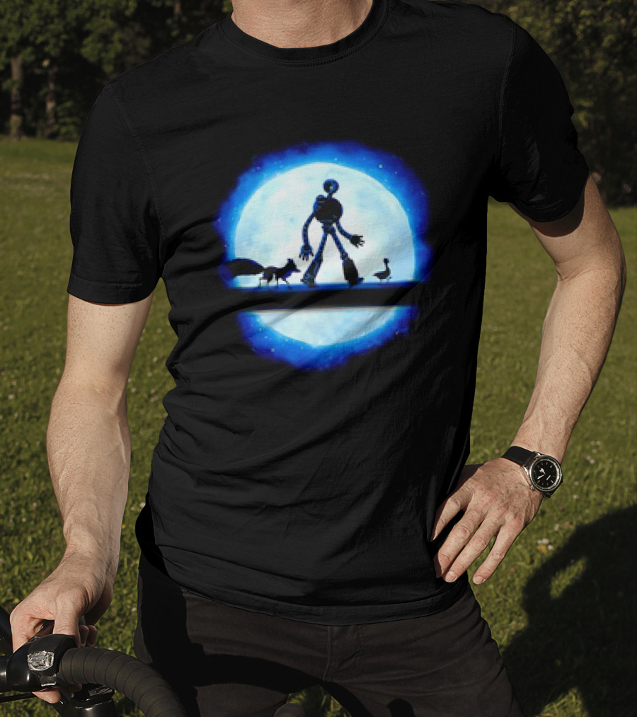 Hakuna Robot Journey With Fox And Goose To The Moon T-Shirt