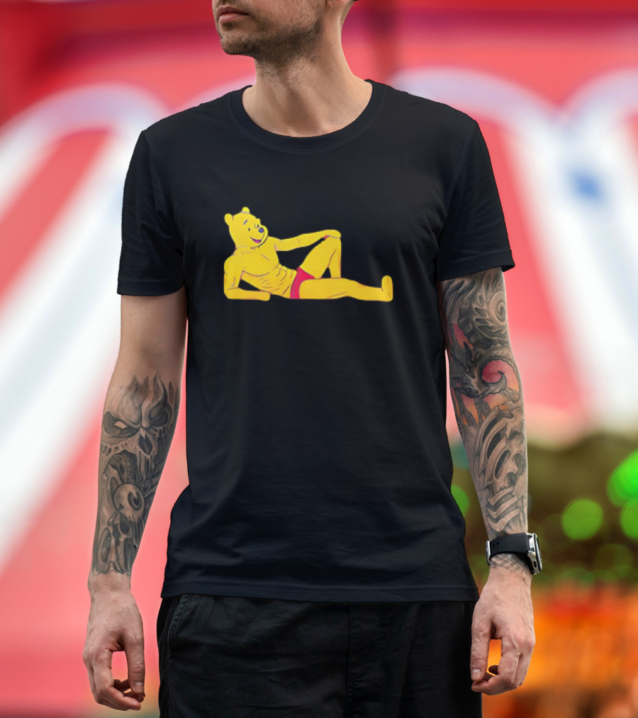 Winnie The Pooh Buff Bodybuilder Funny T-Shirt