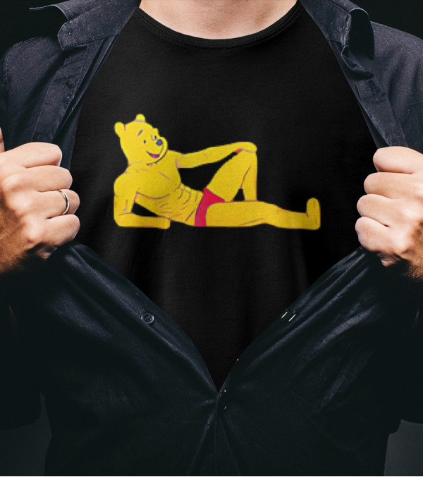 Winnie The Pooh Buff Bodybuilder Funny T-Shirt