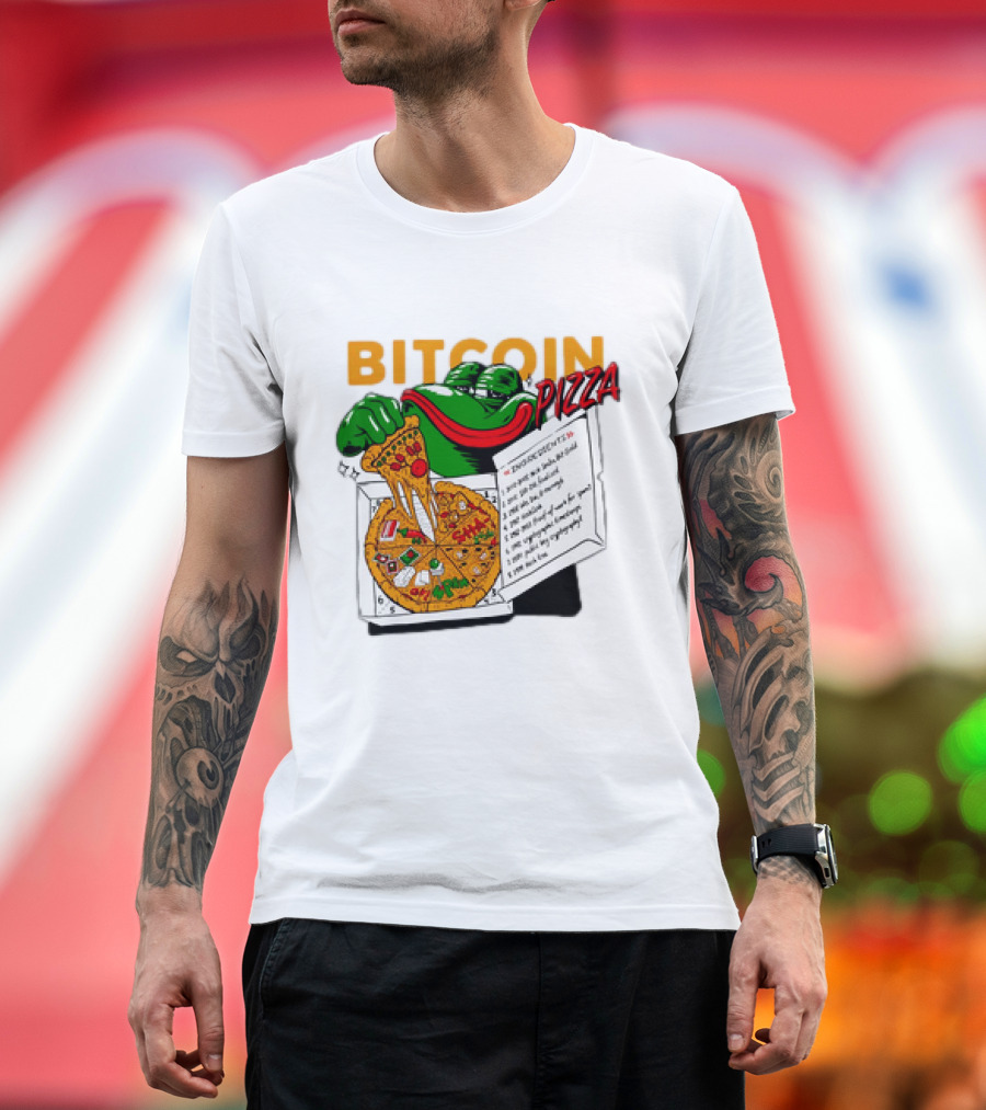 Bitcoin Pizza Frog Meme T-Shirt