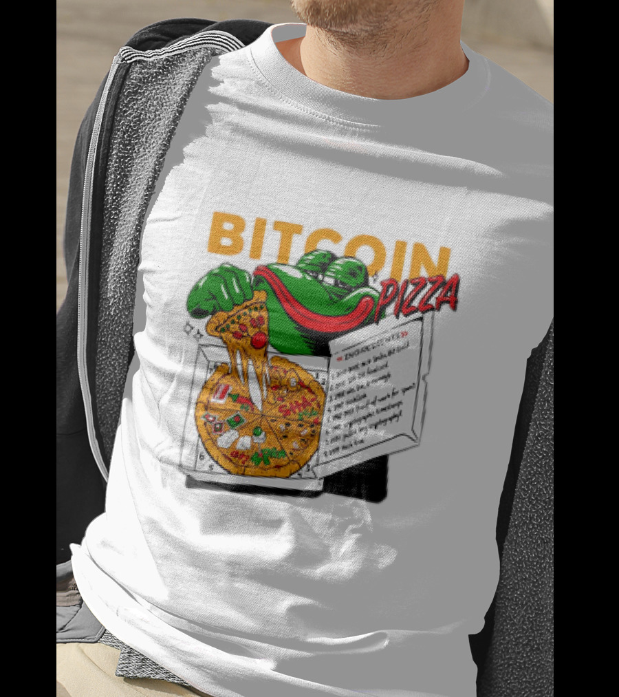 Bitcoin Pizza Frog Meme T-Shirt