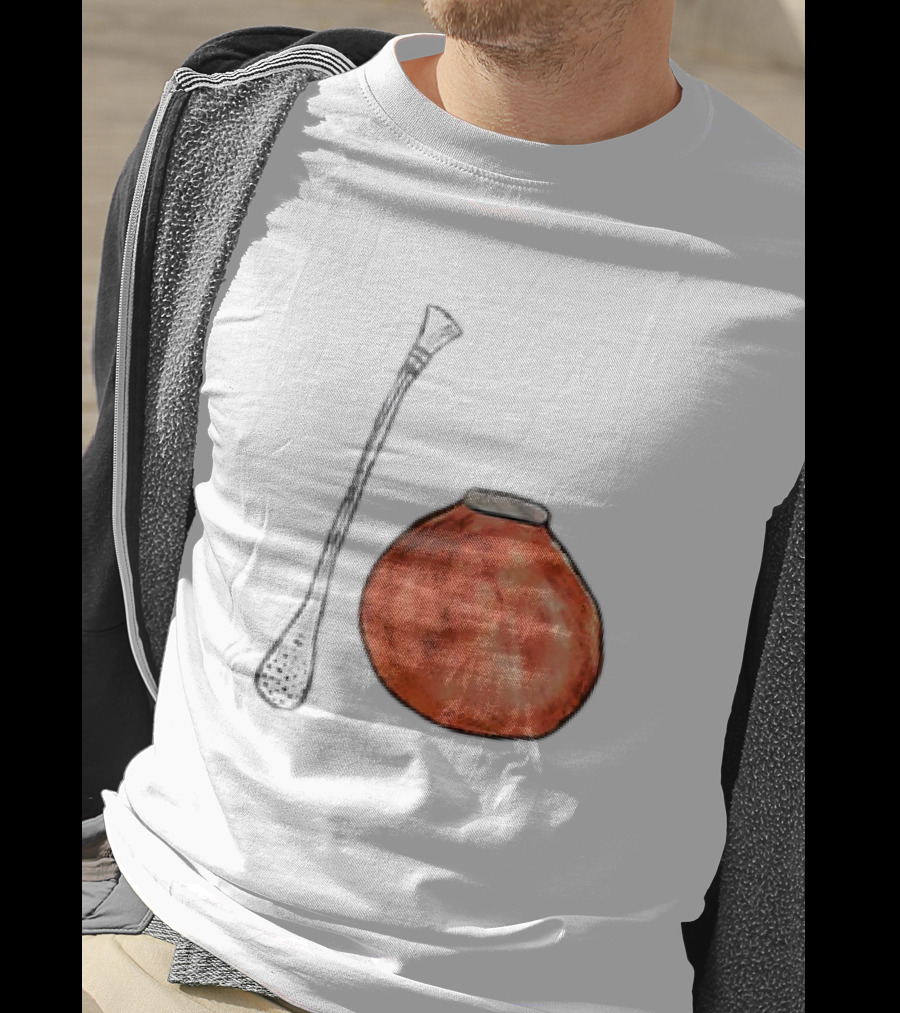 Matte And Bombilla Classic Gourd And Straw T-Shirt