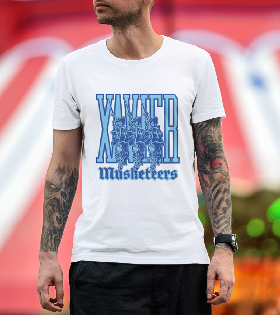 Xavier Musketeers Men's Basketball Three Musketeers Vintage T-Shirt