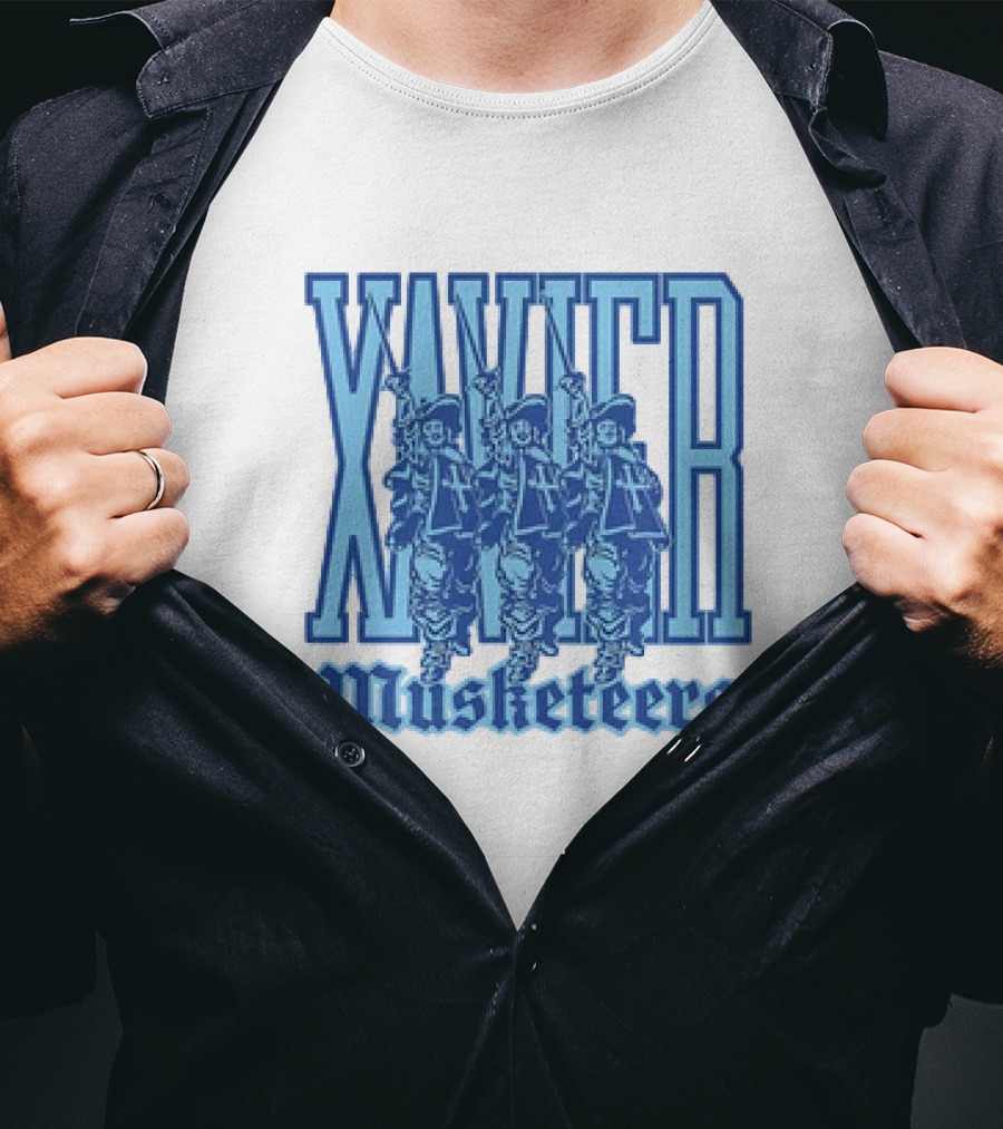 Xavier Musketeers Men's Basketball Three Musketeers Vintage T-Shirt