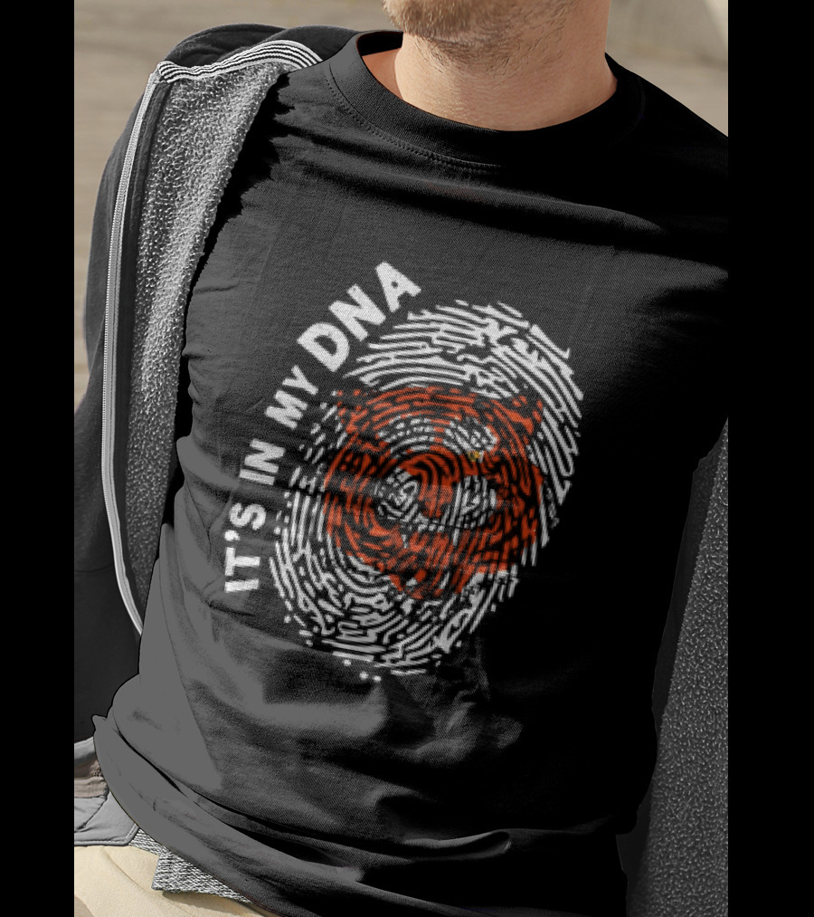 IT'S IN MY DNA Cincinnati Bengals Fingerprint T-Shirt