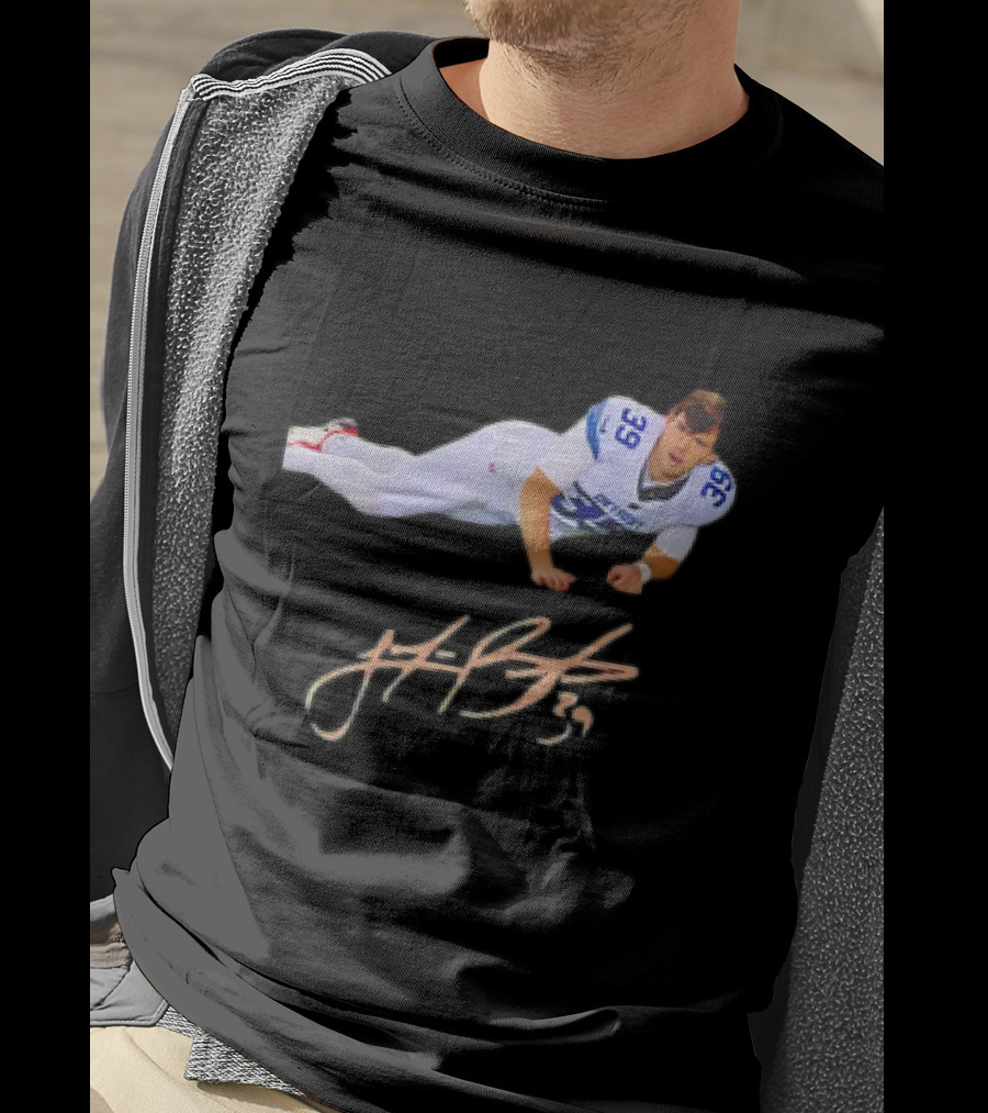 Lions Kicker Jake Bates Meme Autograph Signature Football Jersey 39 T-Shirt