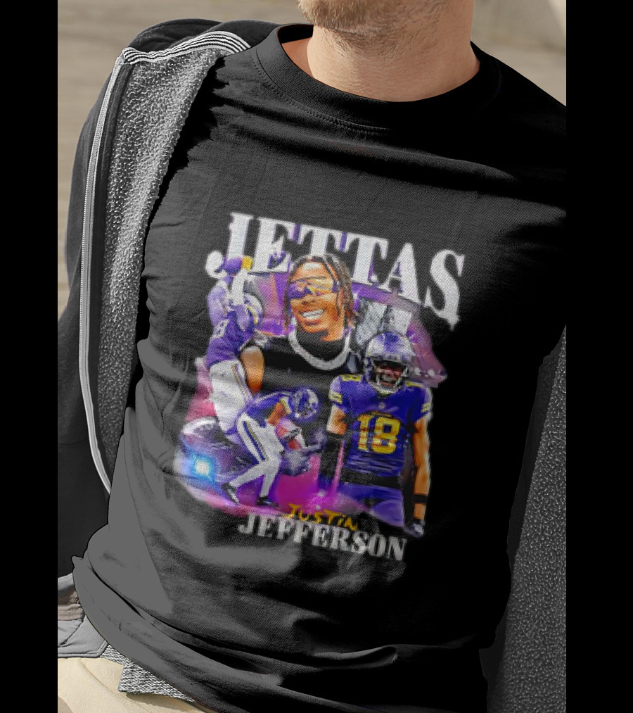 Jettas Justin Jefferson Minnesota Vikings 90s T-Shirt