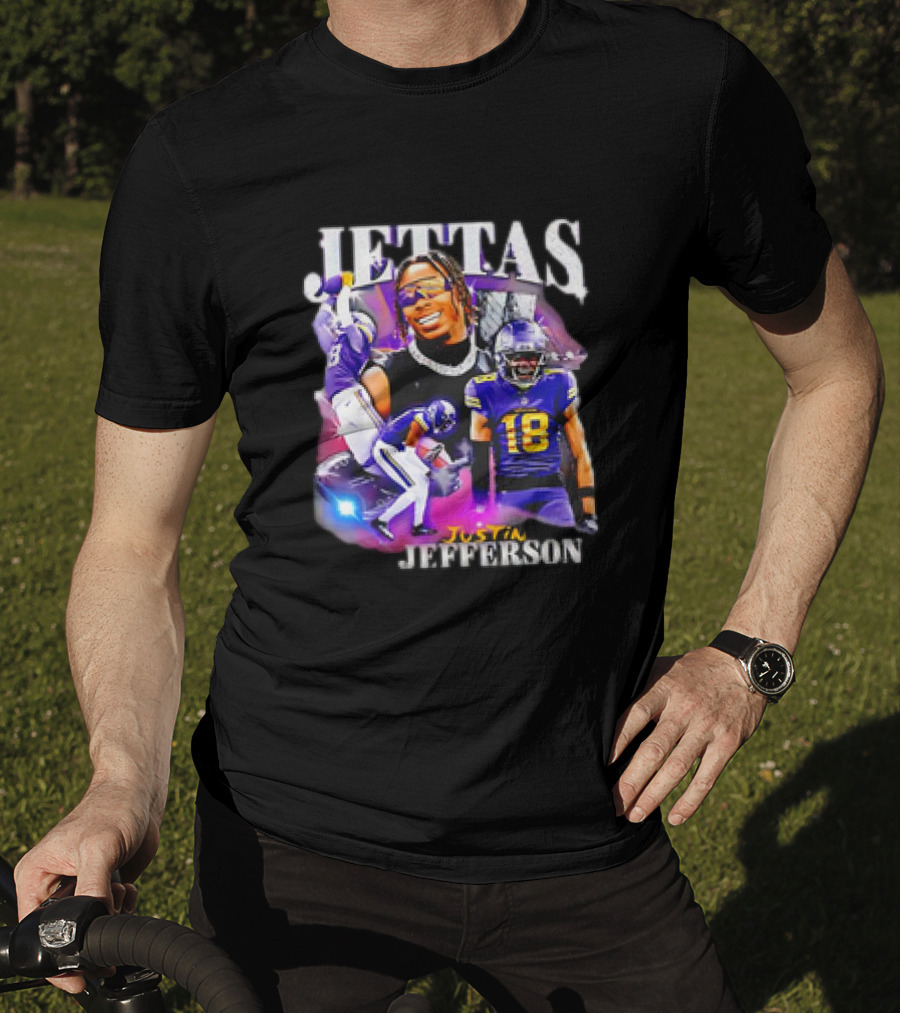 Jettas Justin Jefferson Minnesota Vikings 90s T-Shirt