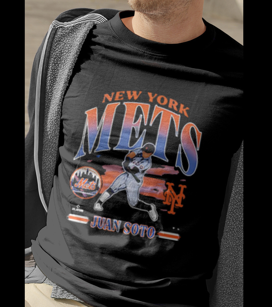 New York Mets Juan Soto Player MLB Baseball '47 Mets T-Shirt