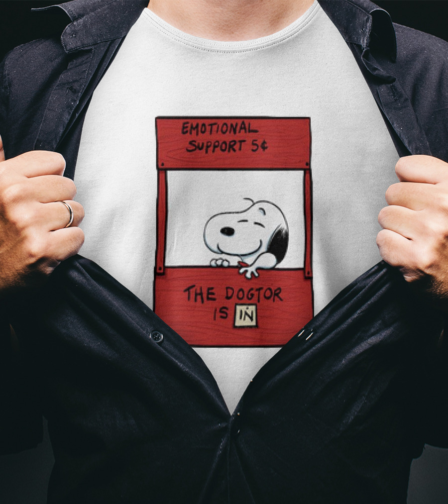 Emotional Support The Dogtor Is In T-Shirt