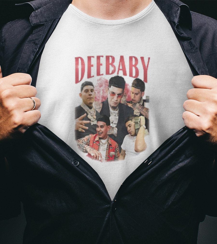 DEEBABY Collage With Jewelry Style Motifs T-Shirt