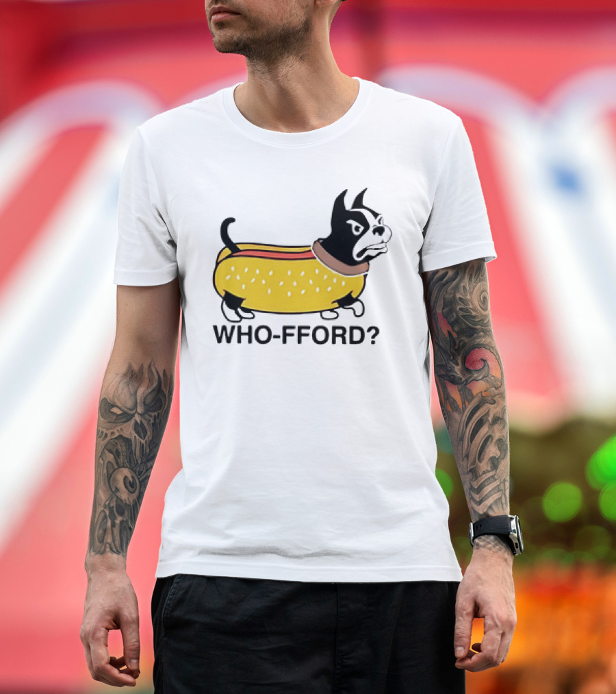 Furman Paladins Who-fford Hot Dog Bulldog T-Shirt