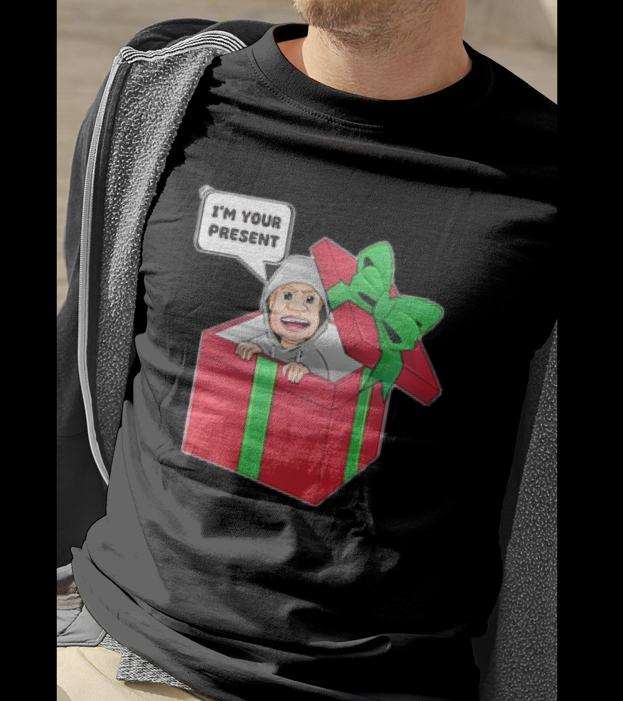 Artem Potokin I’m Your Present Cartoon Character In Gift Box T-Shirt