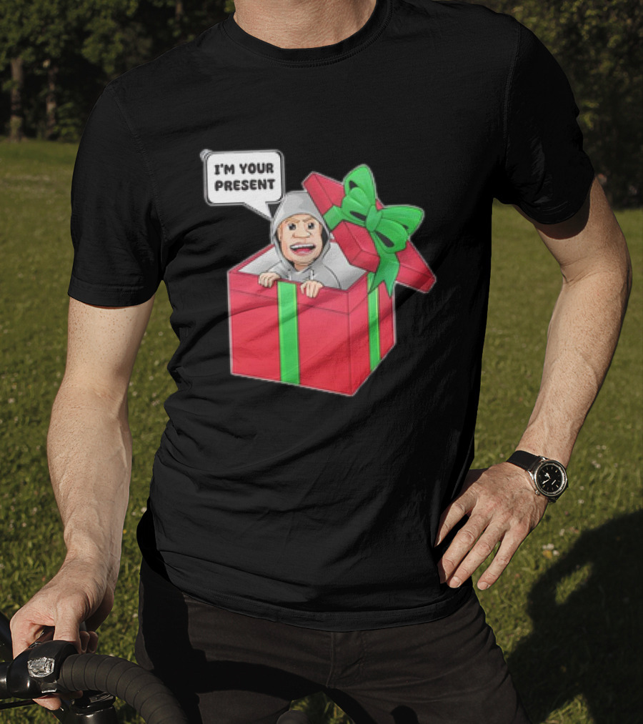 Artem Potokin I’m Your Present Cartoon Character In Gift Box T-Shirt