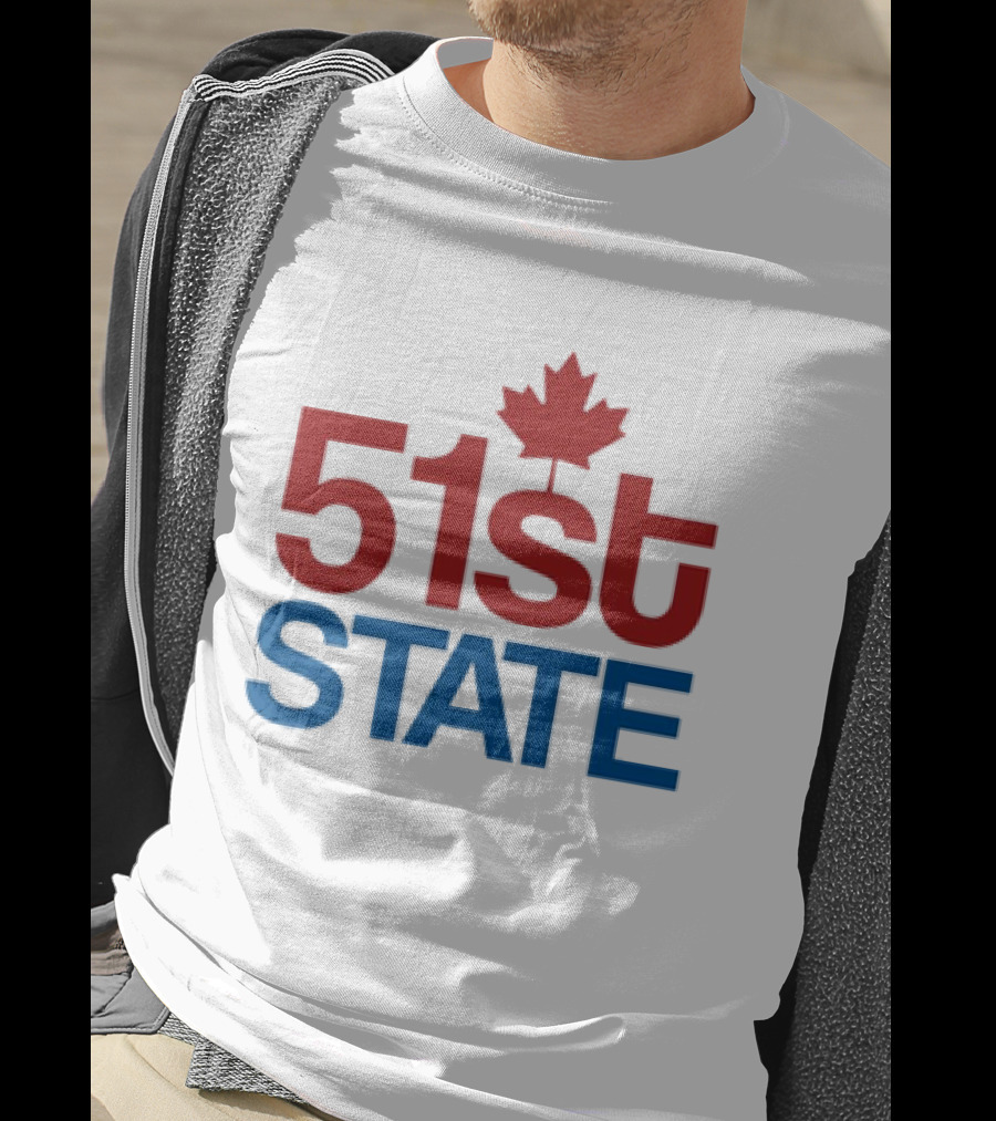 Canada 51st State Maple Leaf T-Shirt