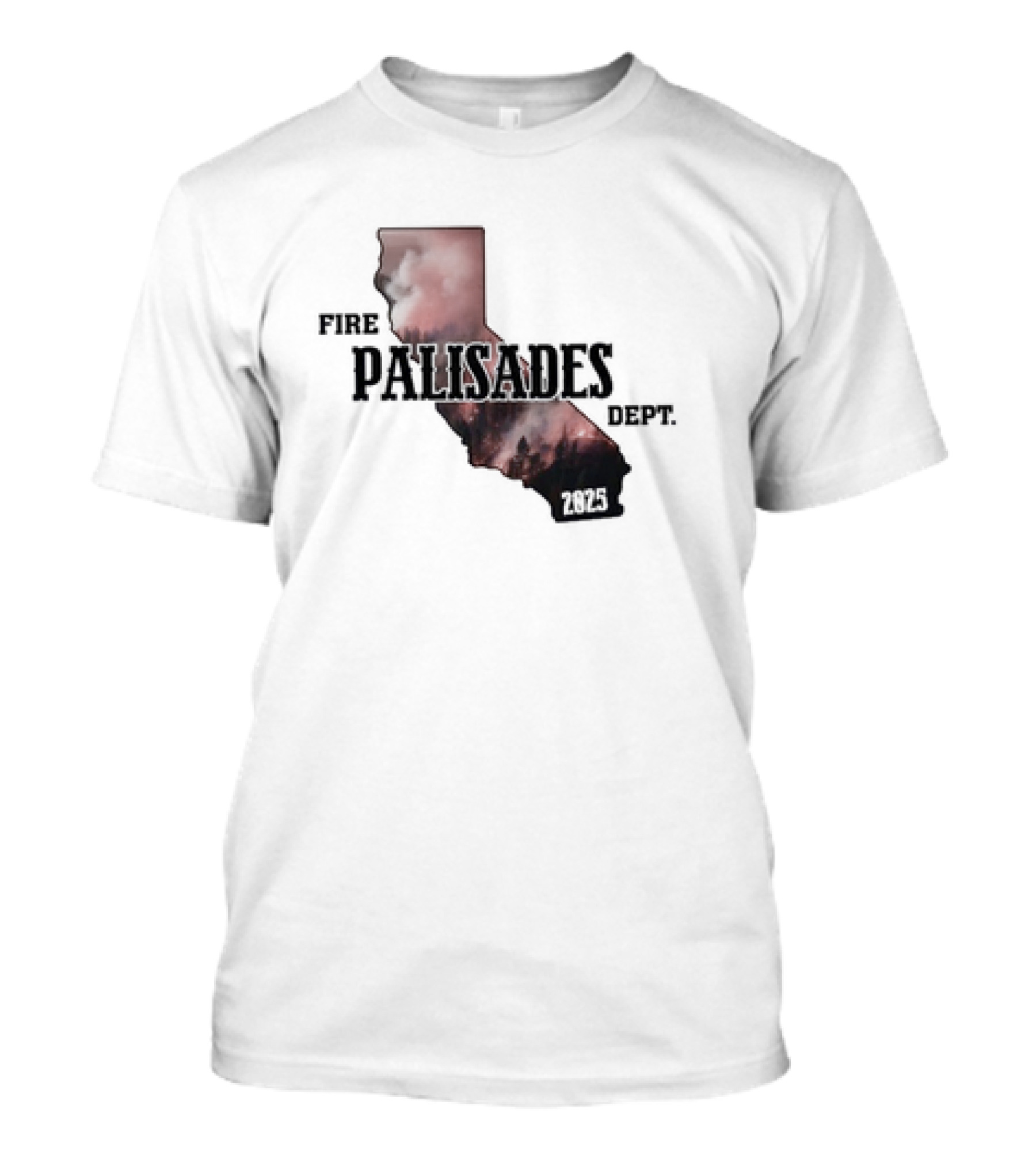 Palisades Fire Dept Support LA Wildfire Relief 2025 T-Shirt