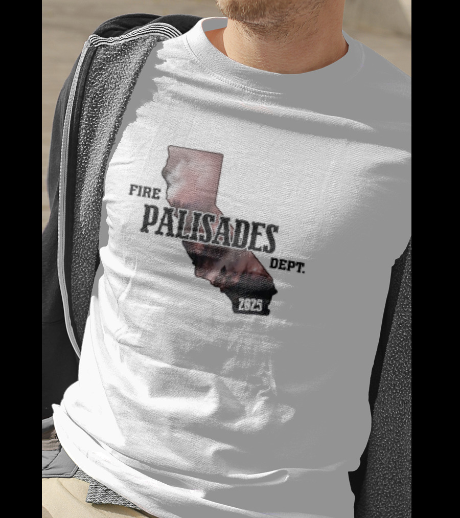 Palisades Fire Dept Support LA Wildfire Relief 2025 T-Shirt