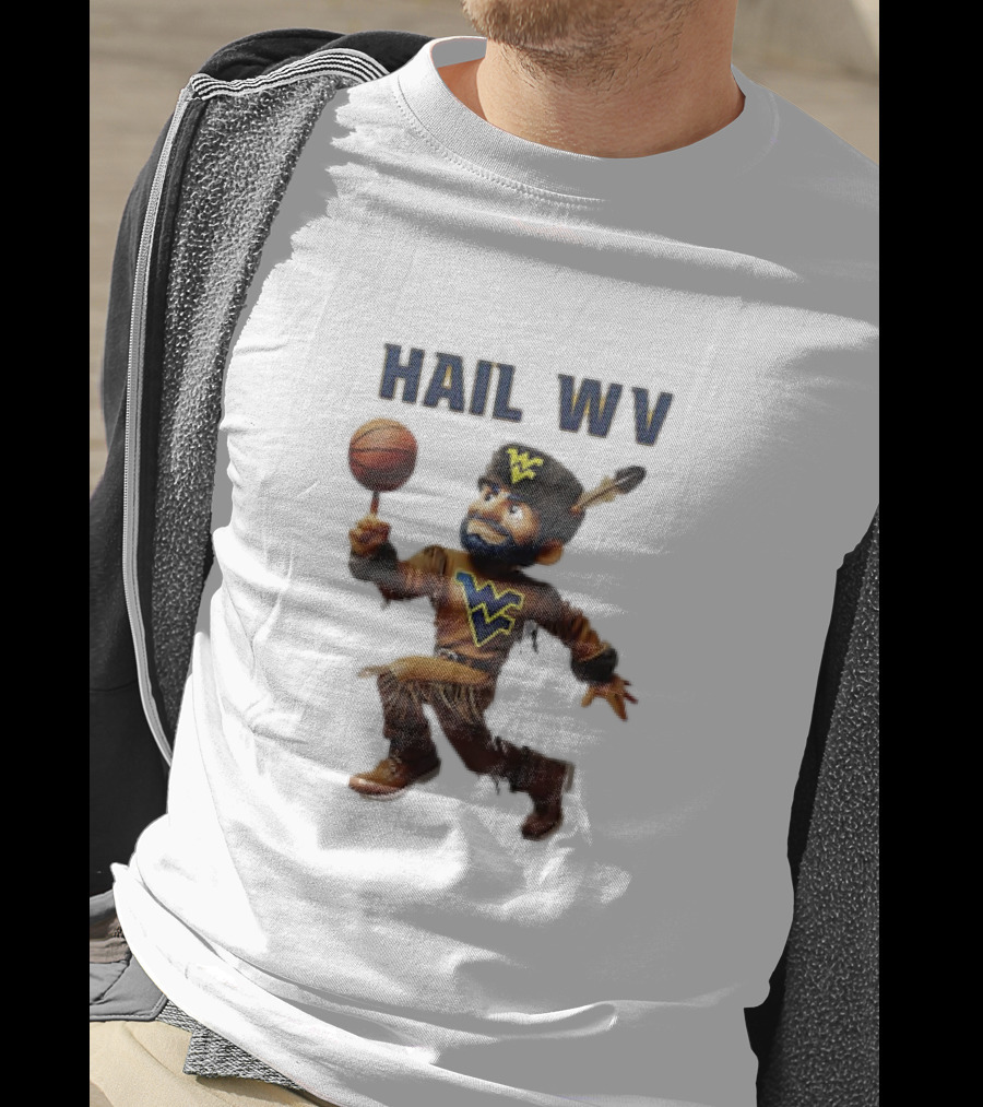 West Virginia Mountaineers Hail WV Basketball 2025 Mascot T-Shirt