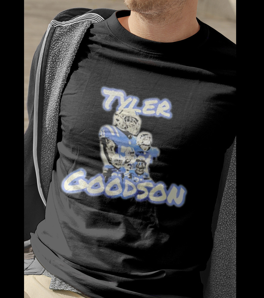 Tyler Goodson Indianapolis Colts Player Collage Football T-Shirt