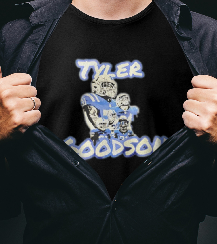 Tyler Goodson Indianapolis Colts Player Collage Football T-Shirt