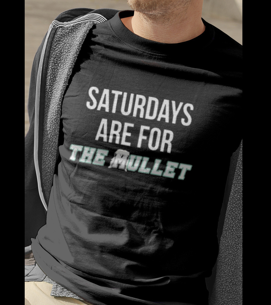 Saturdays Are For The Mullet Retro Style Fun Party Vibes T-Shirt