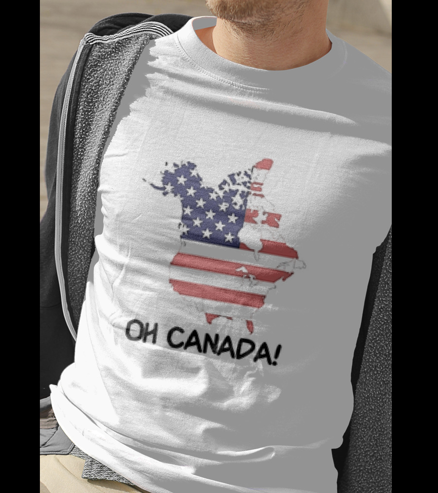 OH Canada USA Map Flag T-Shirt