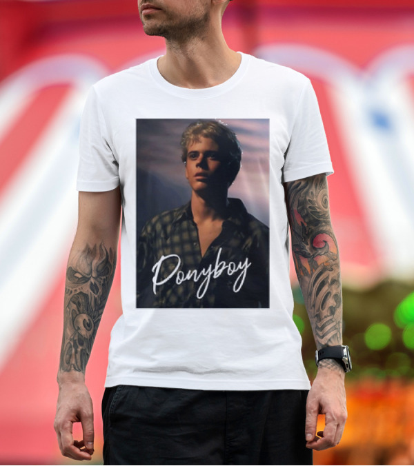 Premium T-Shirt: Ponyboy Curtis The Outsiders 80s Movie Character T-Shirt Ponyboy Curtis The Outsiders 80s Movie Character T-Shirt
