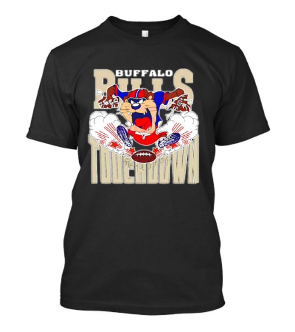 Buffalo Bills Tasmanian Devil Touchdown Looney Tunes NFL T-Shirt