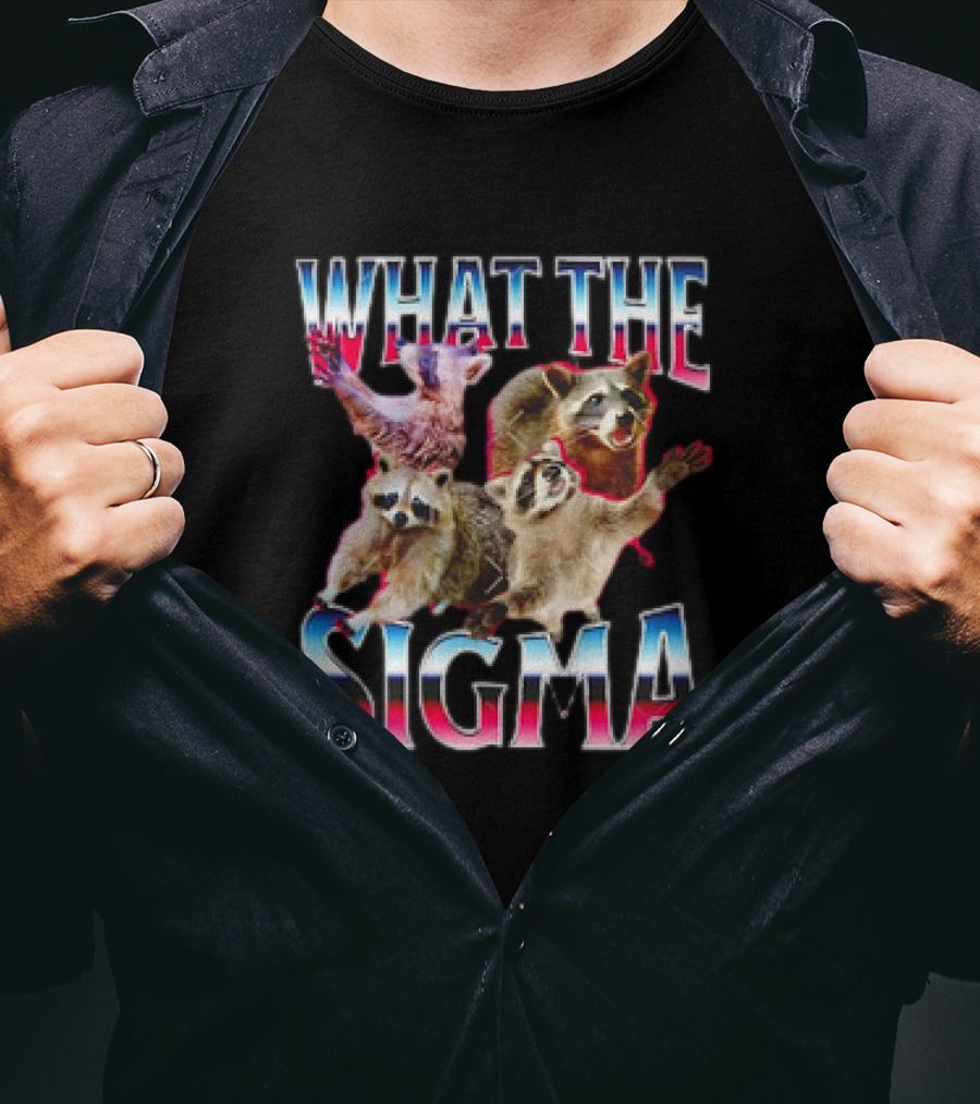 What The Sigma Raccoons Meme T-Shirt