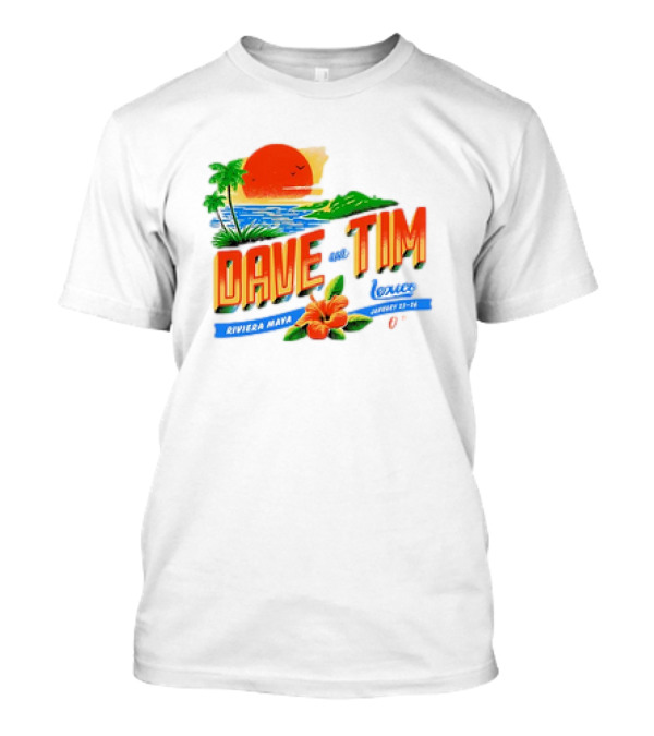 Dave Matthews And Tim Reynolds Riviera Maya Mexico January 23-25 Sunset 2025 T-Shirt