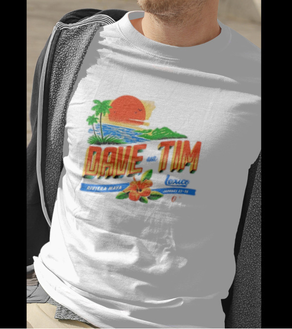 Dave Matthews And Tim Reynolds Riviera Maya Mexico January 23-25 Sunset 2025 T-Shirt
