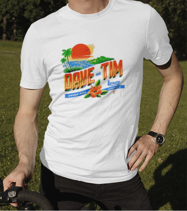 Dave Matthews And Tim Reynolds Riviera Maya Mexico January 23-25 Sunset 2025 T-Shirt