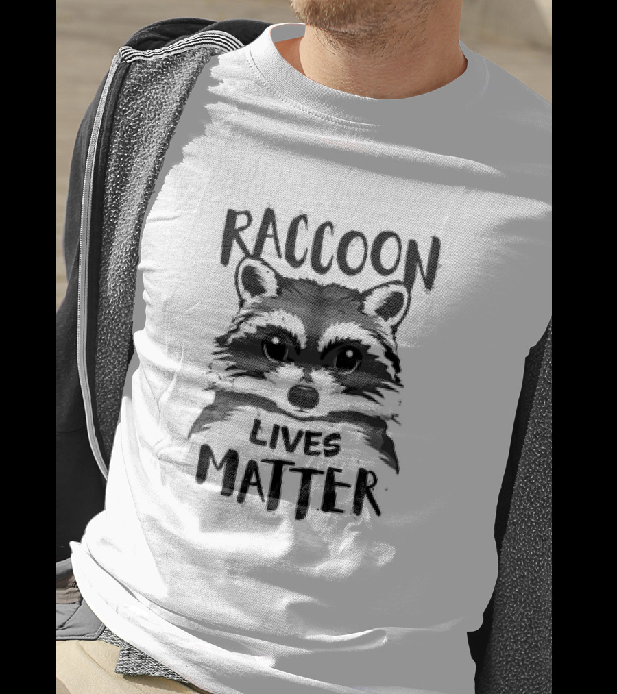 Raccoon Lives Matter Raccoon Face T-Shirt