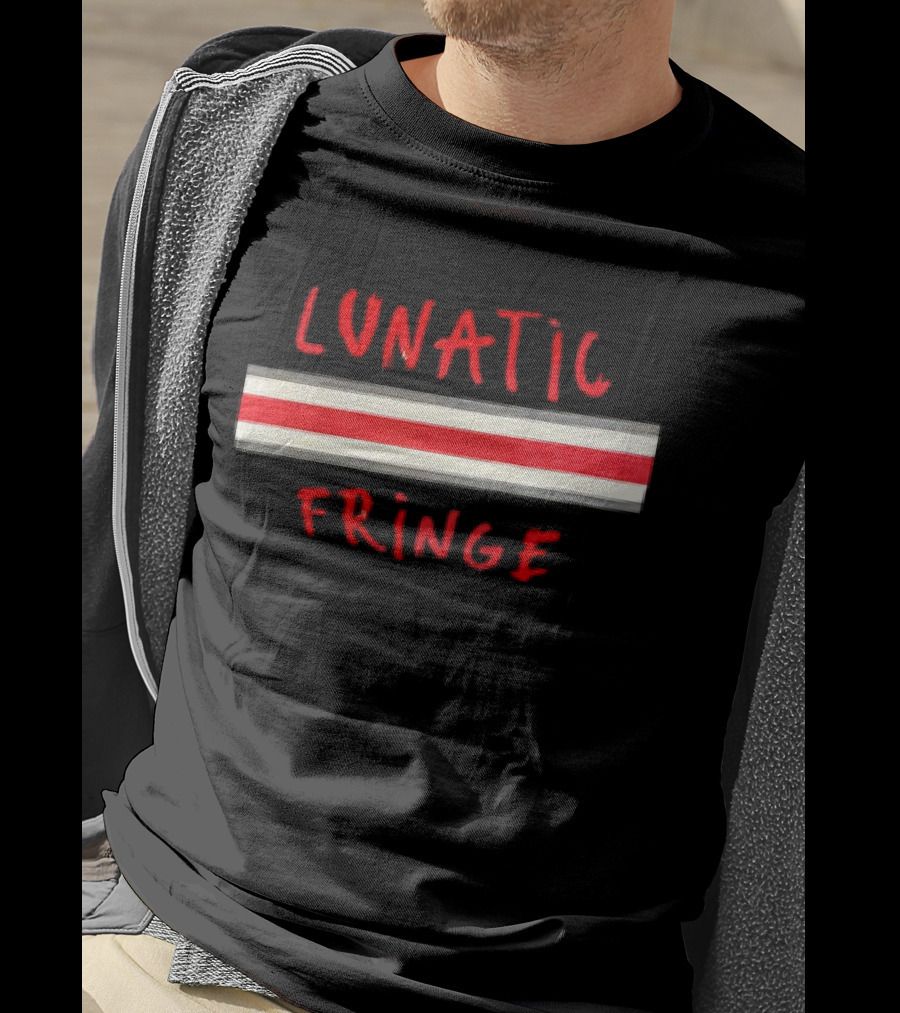 Lunatic Fringe Red And White Stripes T-Shirt