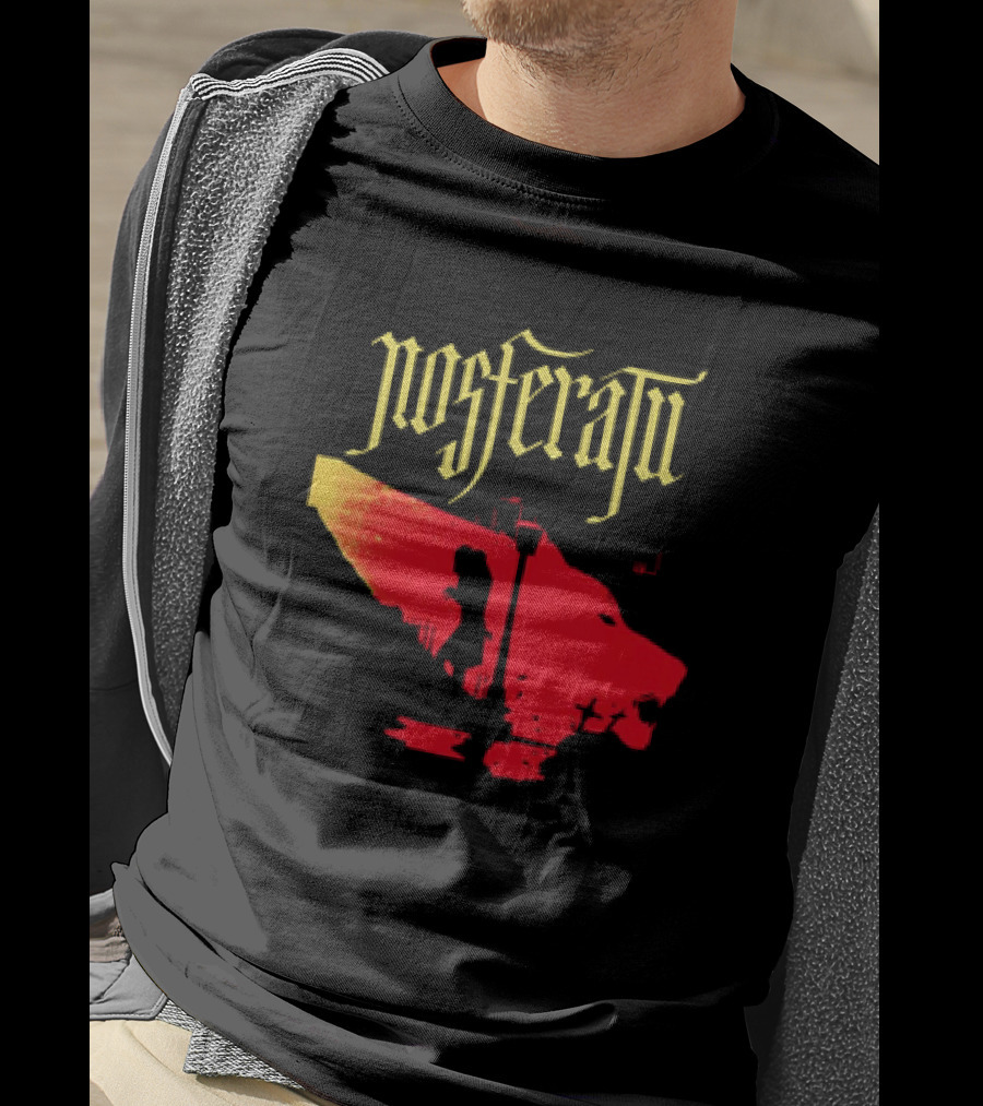 Nosferatu Vampire Silhouette Boat Scene T-Shirt