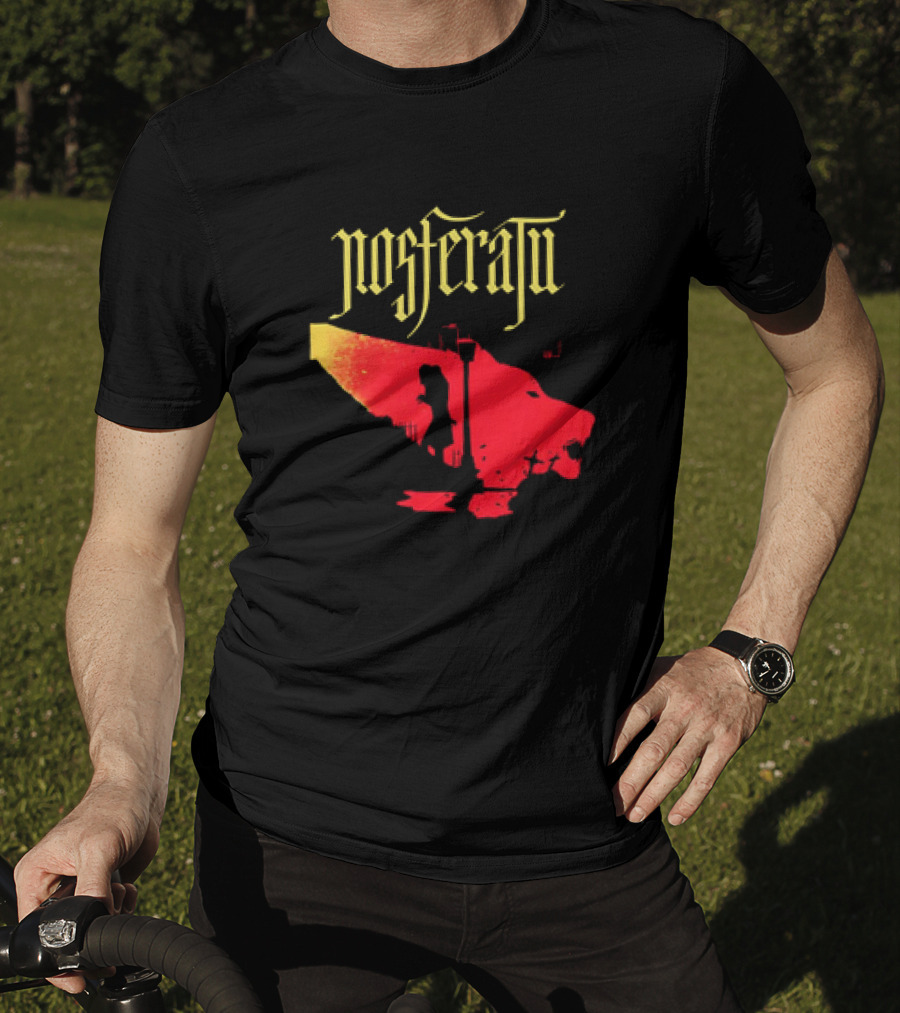 Nosferatu Vampire Silhouette Boat Scene T-Shirt