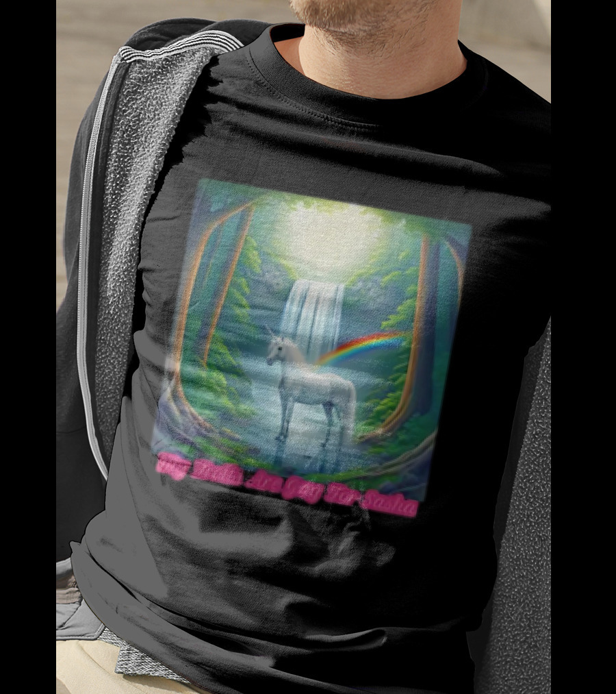 My Trolls Are Gay For Sasha Unicorn Waterfall Rainbow T-Shirt