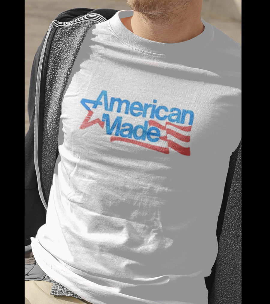 American Made USA Flag Patriotic Star And Stripes T-Shirt