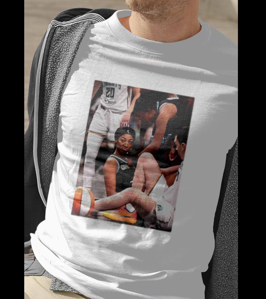 Angel Reese Determined Poised Basketball Court Moment T-Shirt