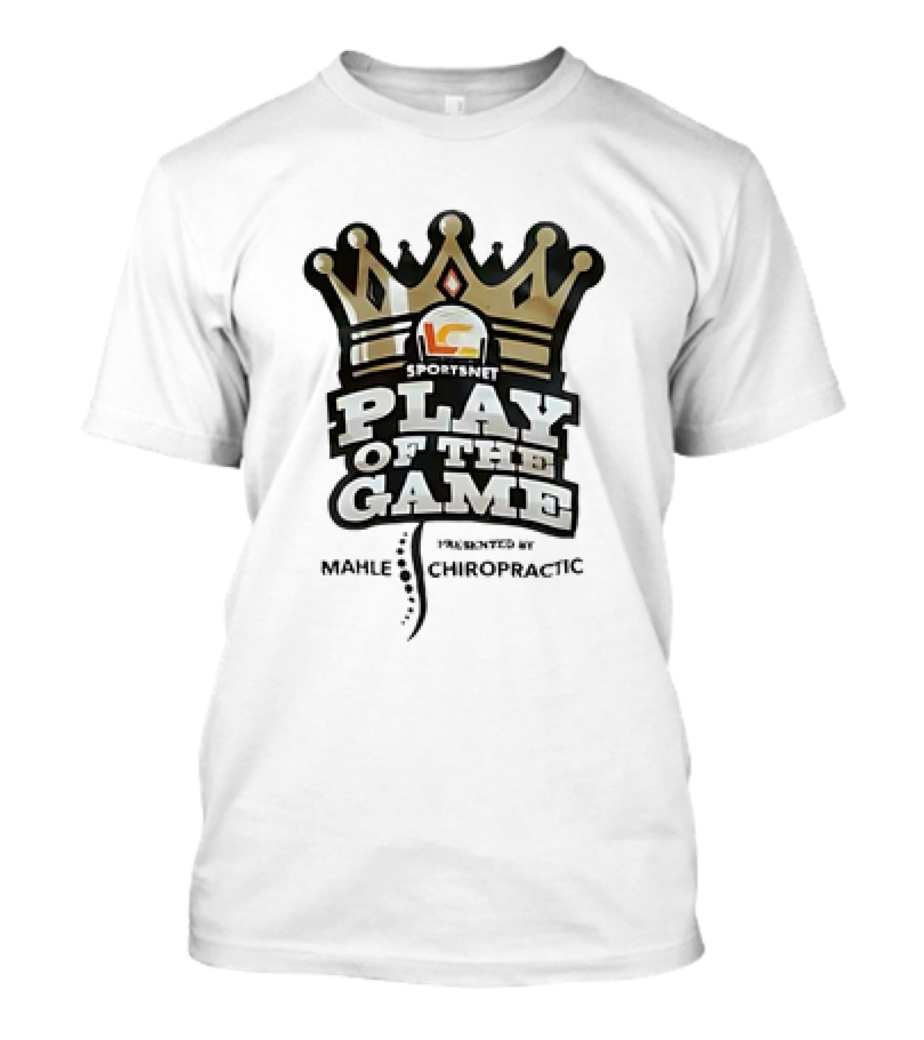 Sportsnet Play Of The Game Presented By Mahle Chiropractic Crown T-Shirt