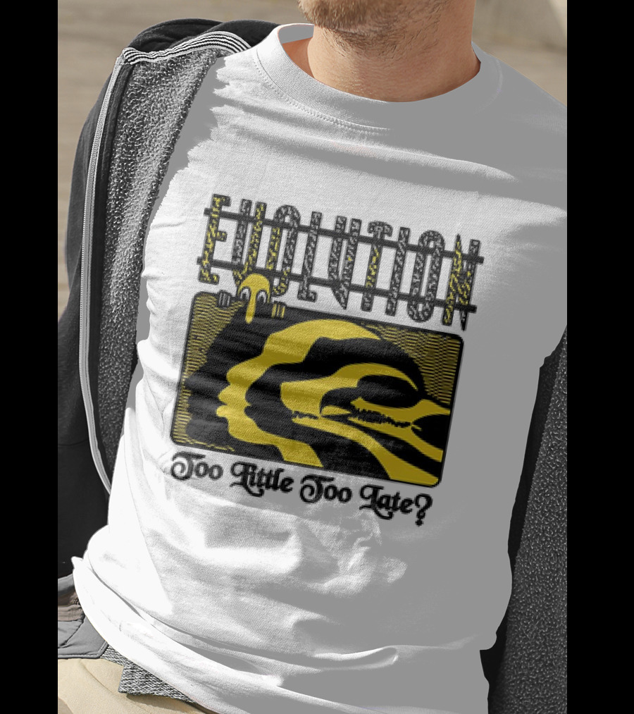 Evolution Too Little Too Late? Bold Yellow And Black T-Shirt