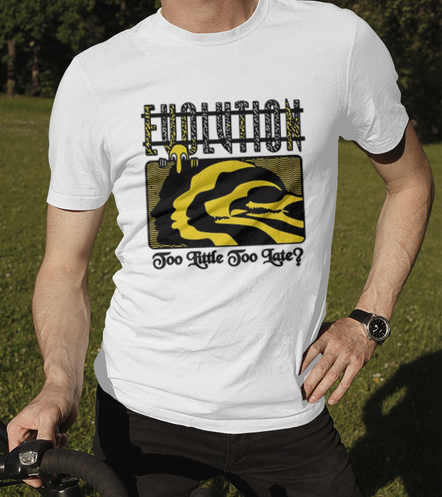 Evolution Too Little Too Late? Bold Yellow And Black T-Shirt