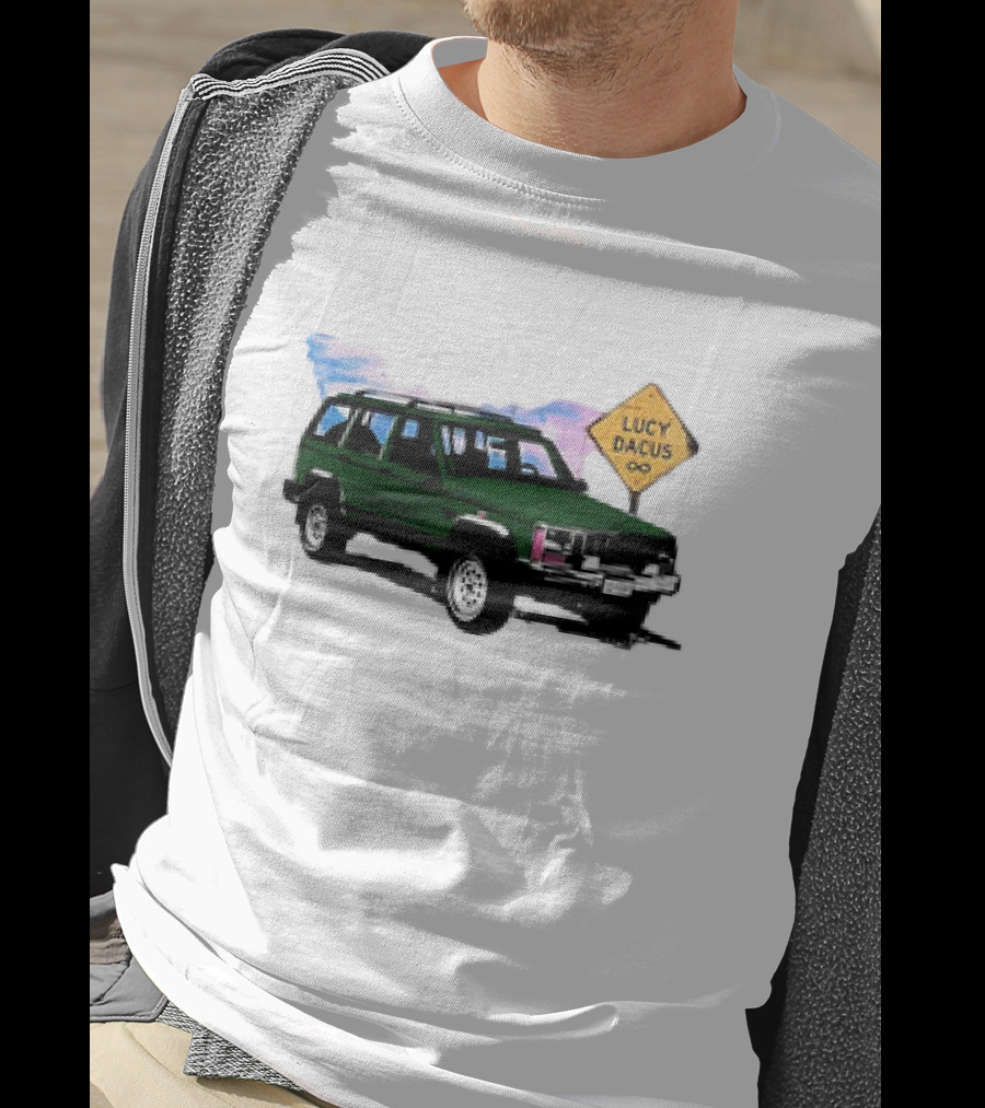 Lucy Dacus Green Truck Road Sign Infinity T-Shirt