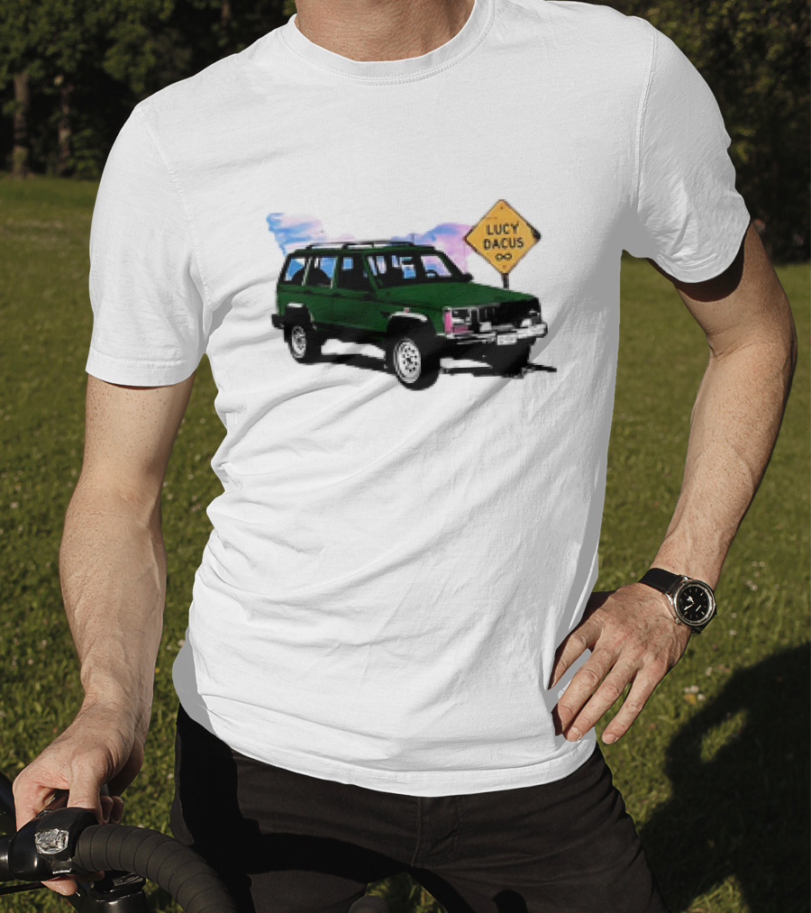 Lucy Dacus Green Truck Road Sign Infinity T-Shirt