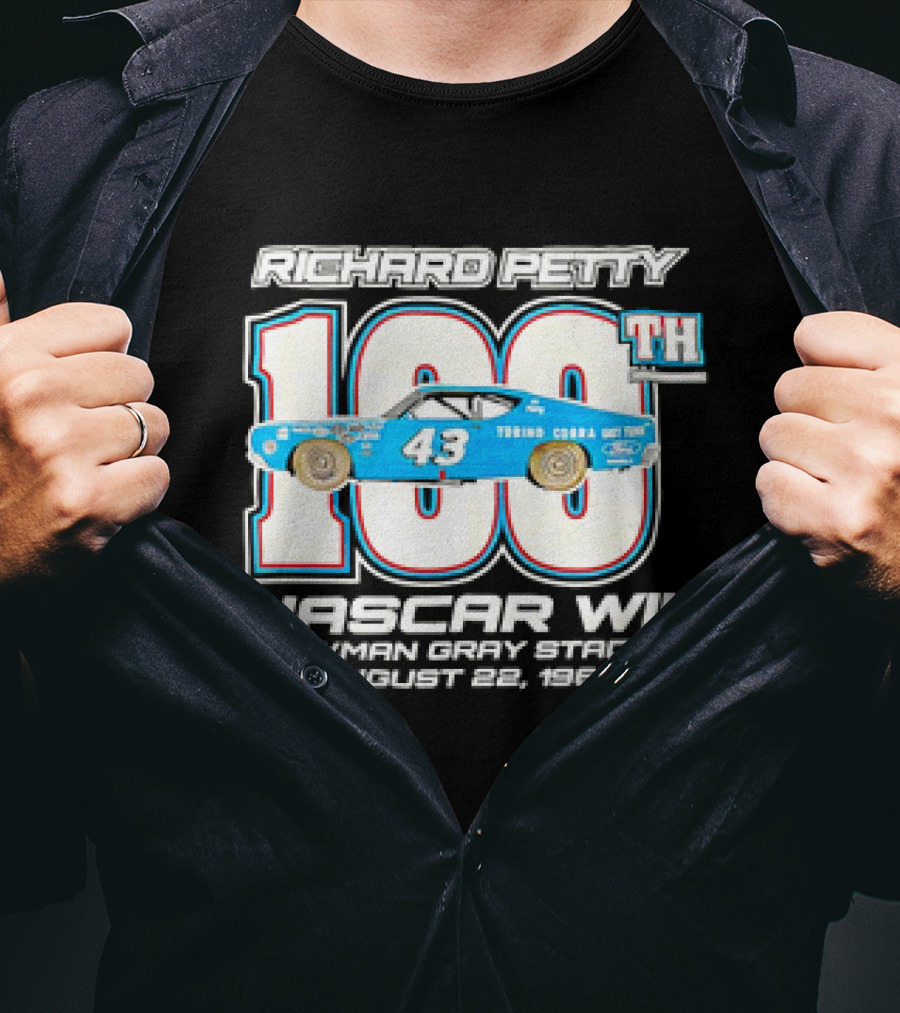 Richard Petty 100th NASCAR Win Bowman Gray Stadium August 22 1969 T-Shirt