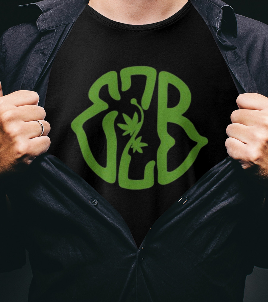 "420 Exclusive EZB Branding With Cannabis Motif" T-Shirt