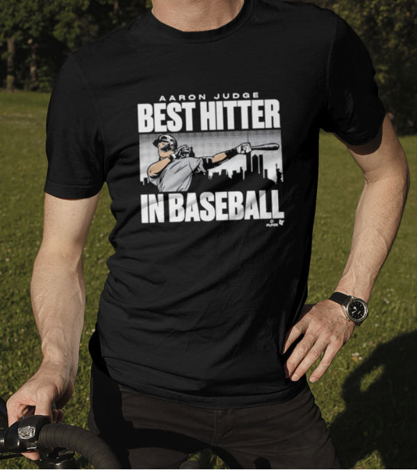 Aaron Judge Best Hitter In Baseball City Skyline Batter Swing T-Shirt