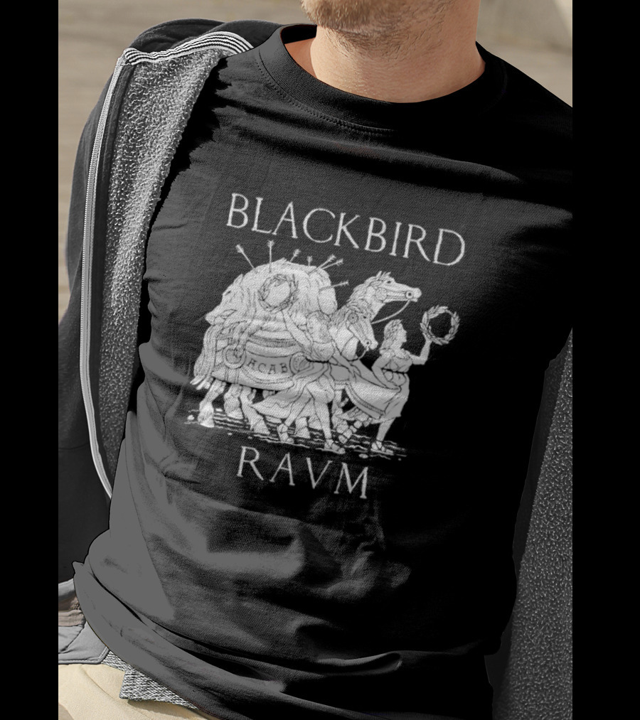 Blackbird Raum ACAB Alex Krokus Bear And Raccoon Procession T-Shirt
